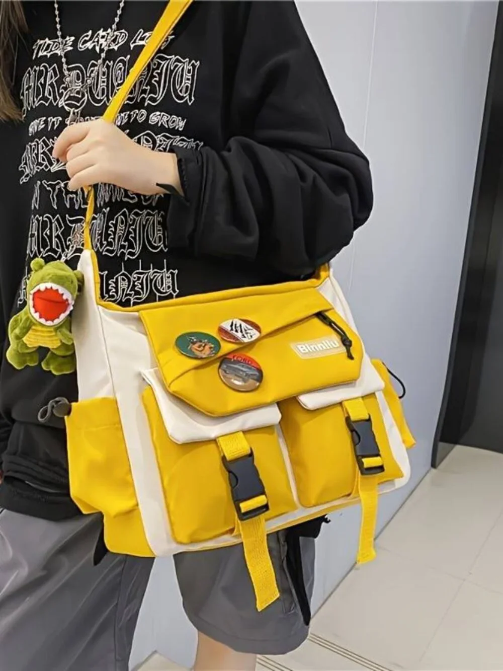 Large Capacity Shoulder Bag Messenger Bag Ins